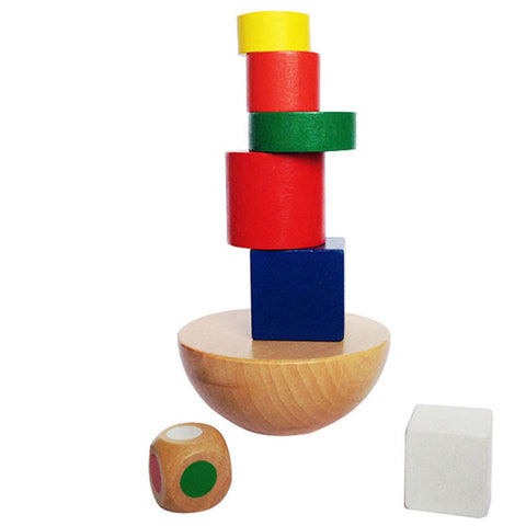 Wooden Geometric Balancing Puzzle
