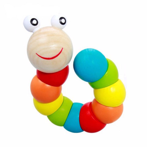 Colorful Wooden Worm Puzzle