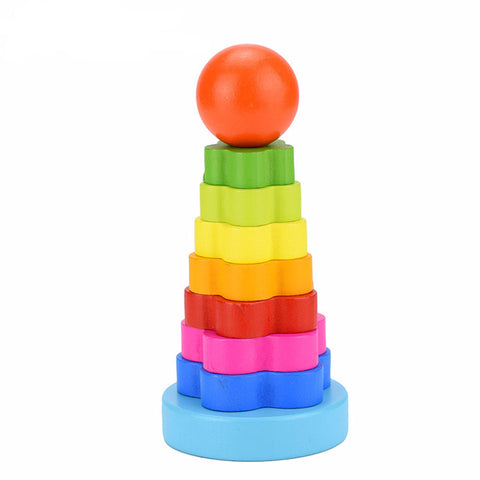 Wooden Stacking Ring Tower Puzzle