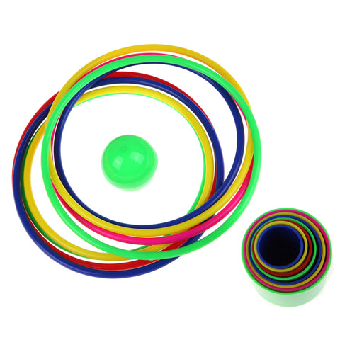 Colorful Hoopla Ring Toss Puzzle Game