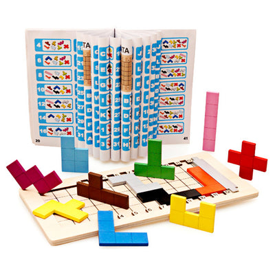 Educational Wooden Tetris Puzzle