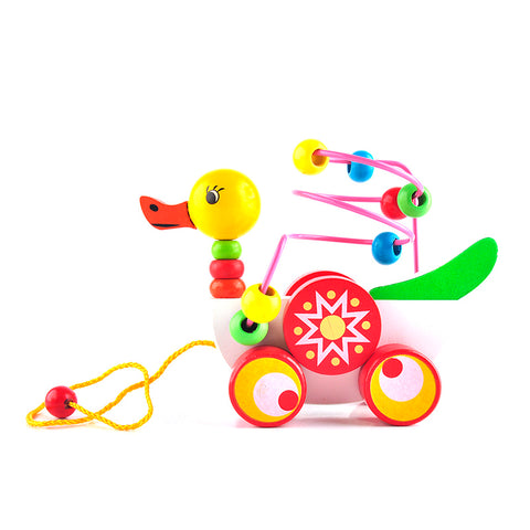 Multicolor Bead Duckling Trailer