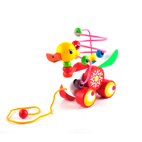 Multicolor Bead Duckling Trailer