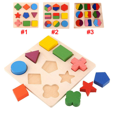 Wooden Geometry Educational Puzzle