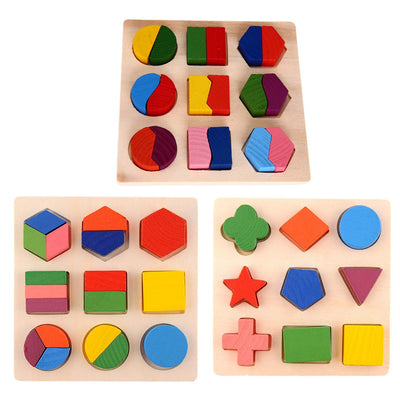 Wooden Geometry Educational Puzzle