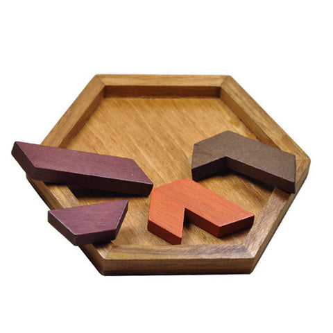 Kids Wooden Tangram/Jigsaw Puzzle Board