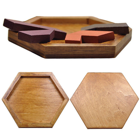 Kids Wooden Tangram/Jigsaw Puzzle Board