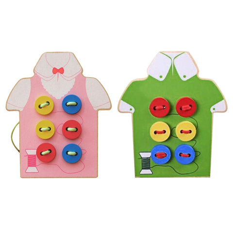 Educational Wooden Beads Lacing Puzzle