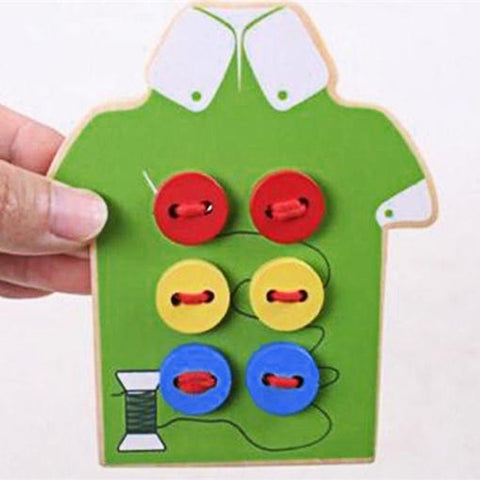Educational Wooden Beads Lacing Puzzle