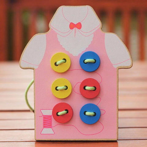 Educational Wooden Beads Lacing Puzzle
