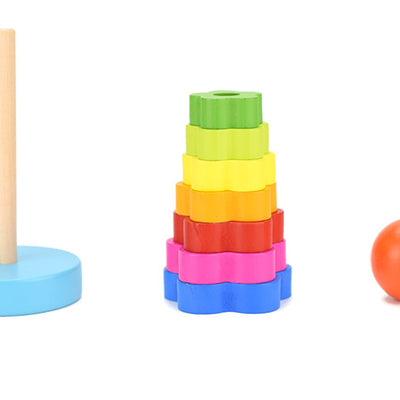 Wooden Stacking Ring Tower Puzzle