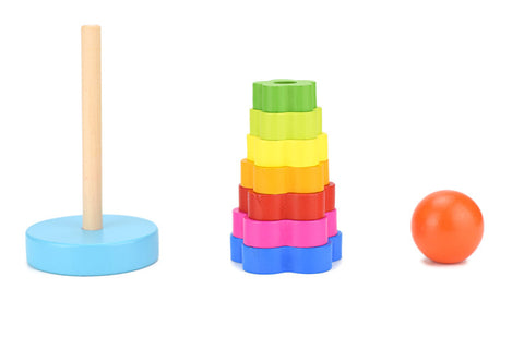 Wooden Stacking Ring Tower Puzzle