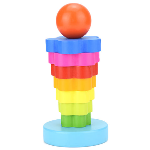 Wooden Stacking Ring Tower Puzzle