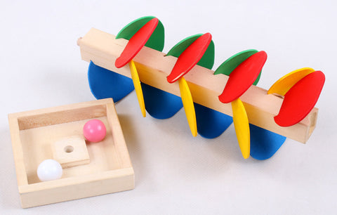 Wooden Tree Marble Ball Run Puzzle