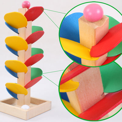 Wooden Tree Marble Ball Run Puzzle