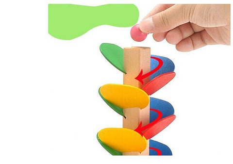 Wooden Tree Marble Ball Run Puzzle