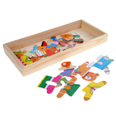 Bear Changing Clothes Puzzle Set
