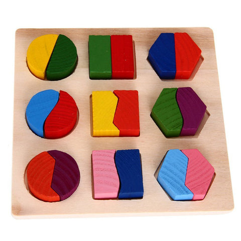 Wooden Geometry Educational Puzzle