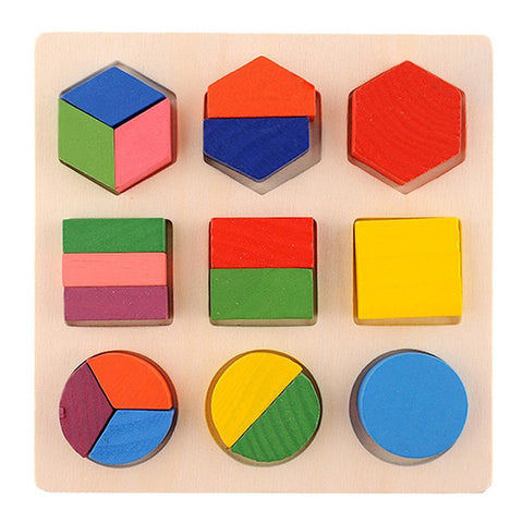 Wooden Geometry Educational Puzzle