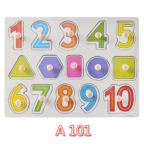 Educational Hand Grasp Wooden Puzzle