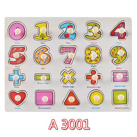 Educational Hand Grasp Wooden Puzzle