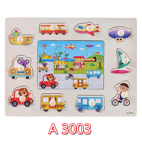 Educational Hand Grasp Wooden Puzzle