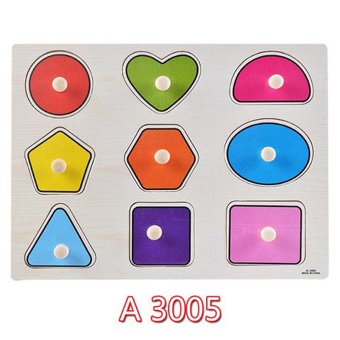 Educational Hand Grasp Wooden Puzzle