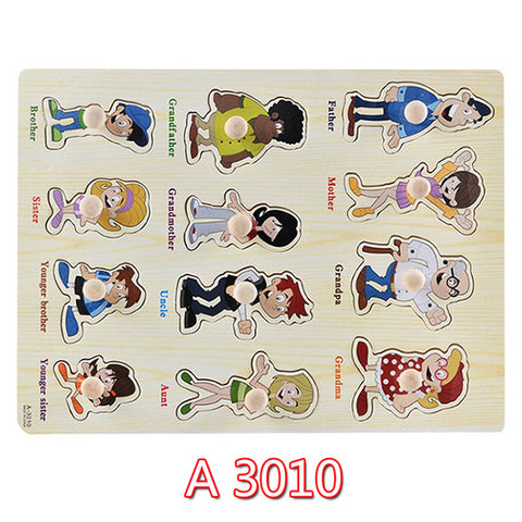 Educational Hand Grasp Wooden Puzzle