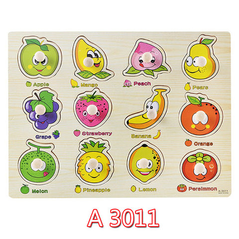 Educational Hand Grasp Wooden Puzzle