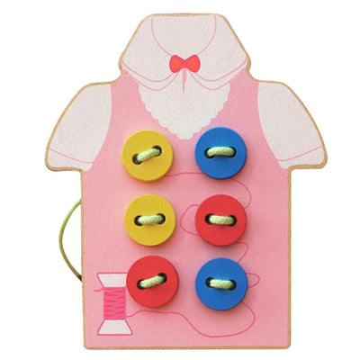 Educational Wooden Beads Lacing Puzzle