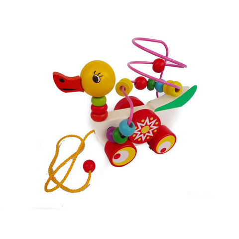 Multicolor Bead Duckling Trailer